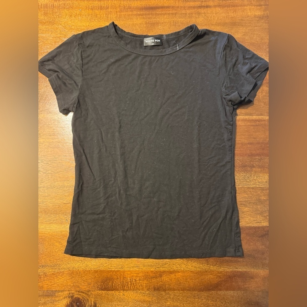 White Fox Boutique Too Blessed Tee Black Size Medium - Picture 3 of 6